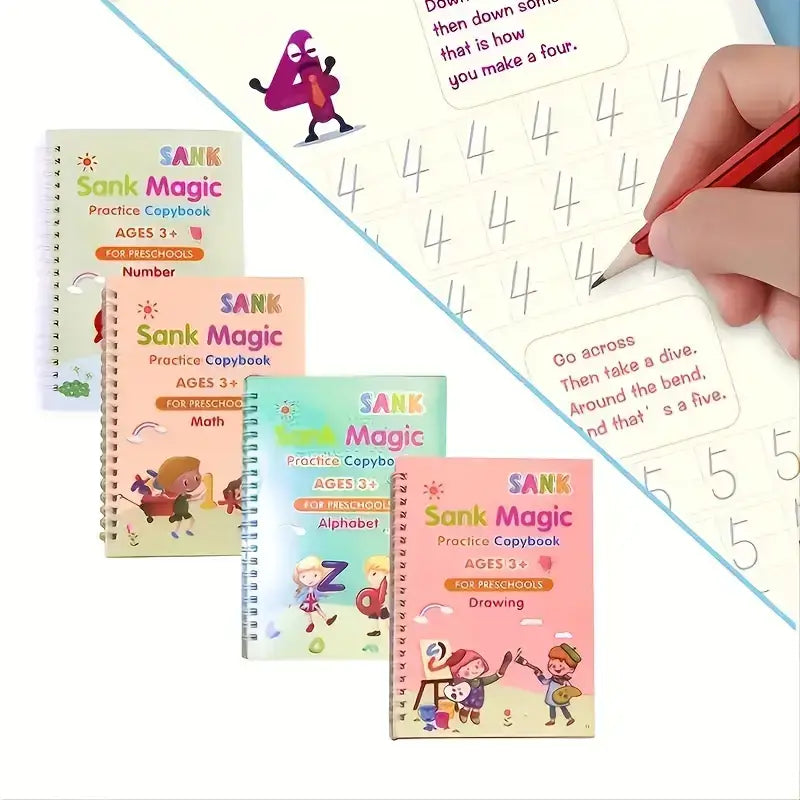 SANK PRACTICE BOOK FOR KIDS - PACK OF 4