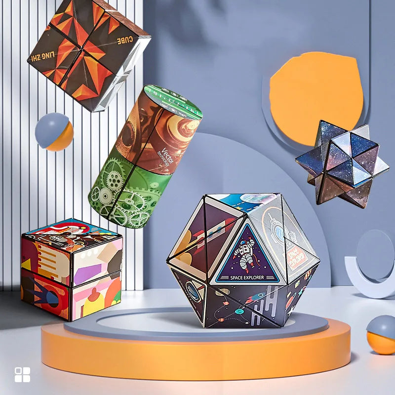 3D dimensional Variety Geometric Magic Cube