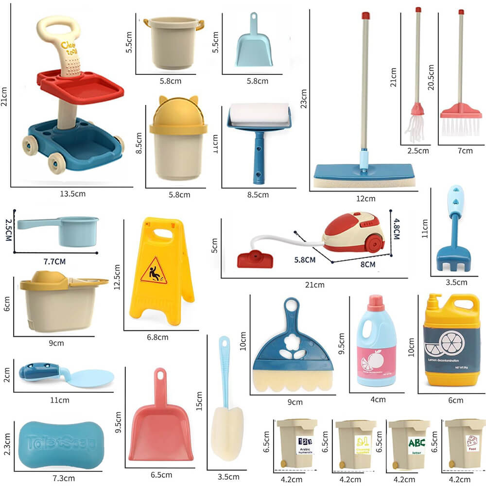 21 PCS CLEANING PLAYSET FOR KIDS