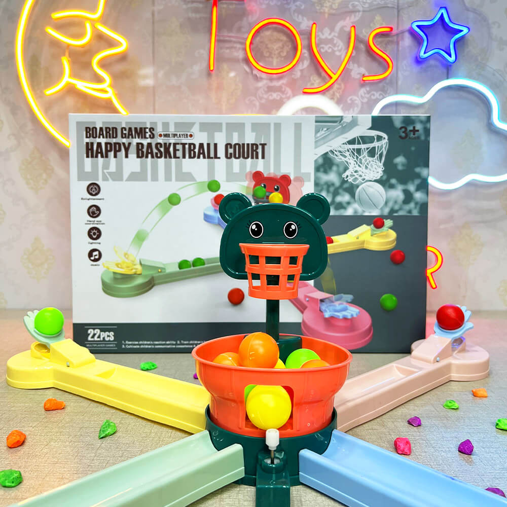 BOARD GAME HAPPY BASKETBALL COURT