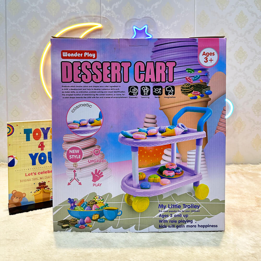 DESSERT COMPLETE SET CART TROLLEY