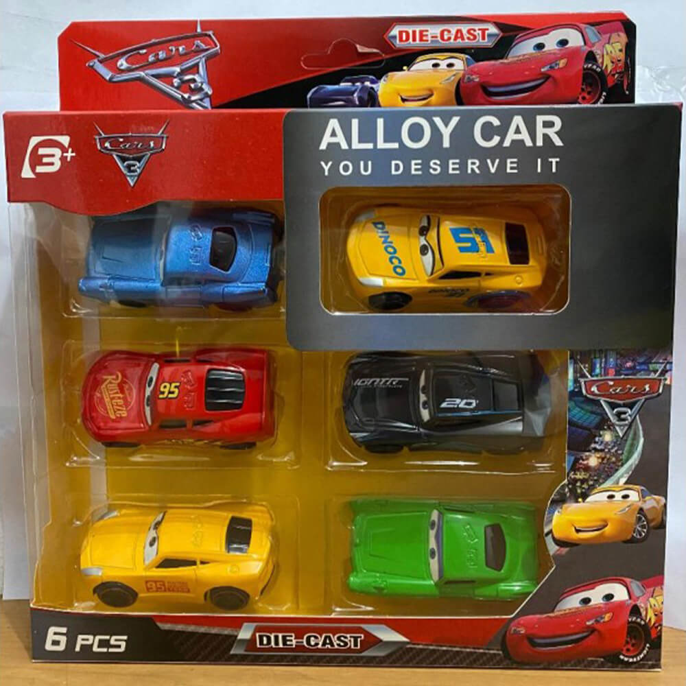 6 PCS - MCQUEEN ALLOY DIECAST