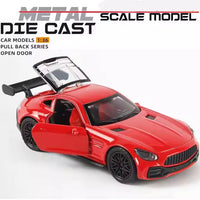 Thumbnail for 1:36 PULL BACK MERCEDES AMG GT BRABUS DIECAST METAL ALLOY CAR