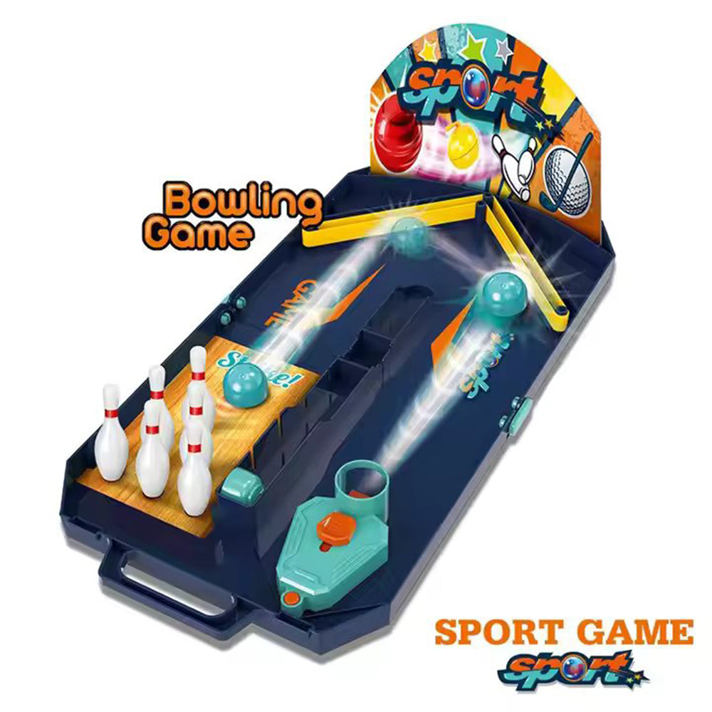 3 IN 1 PORTABLE SPORT MINI GOLF HOCKEY BOWLING BOARD GAME SET