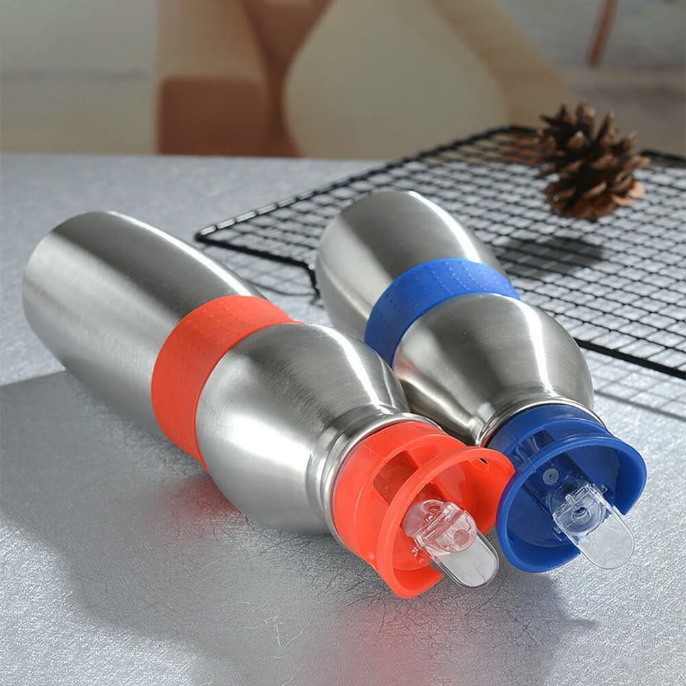 PORTABLE STAINLESS STEEL DOUBLE WALL INSULATED WATER BOTTLE