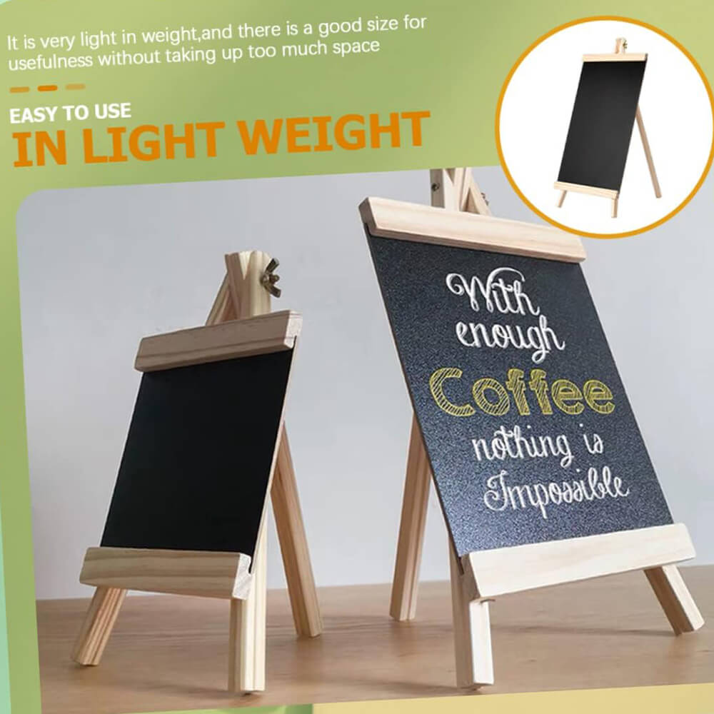 WOODEN DRAWING BLACKBOARD - 10 INCH