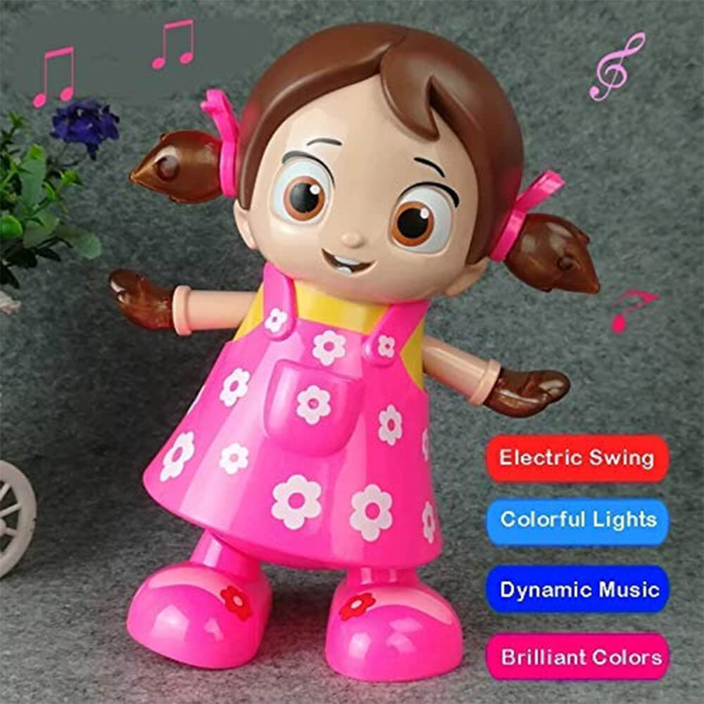 MUSICAL DANCING DOLL WITH FLASHING LIGHTS