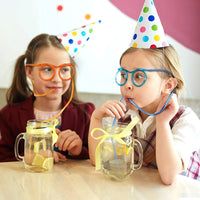 Thumbnail for FUNNY PARTY SILLY STRAW GLASSES FOR KIDS