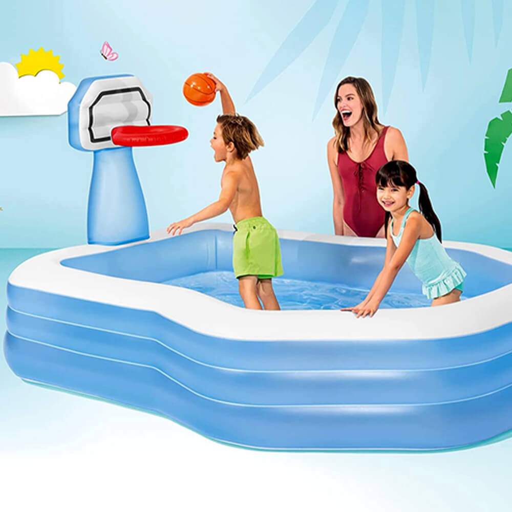 INTEX SWIM CENTER SHOOTIN HOOPS FAMILY POOL - 57183