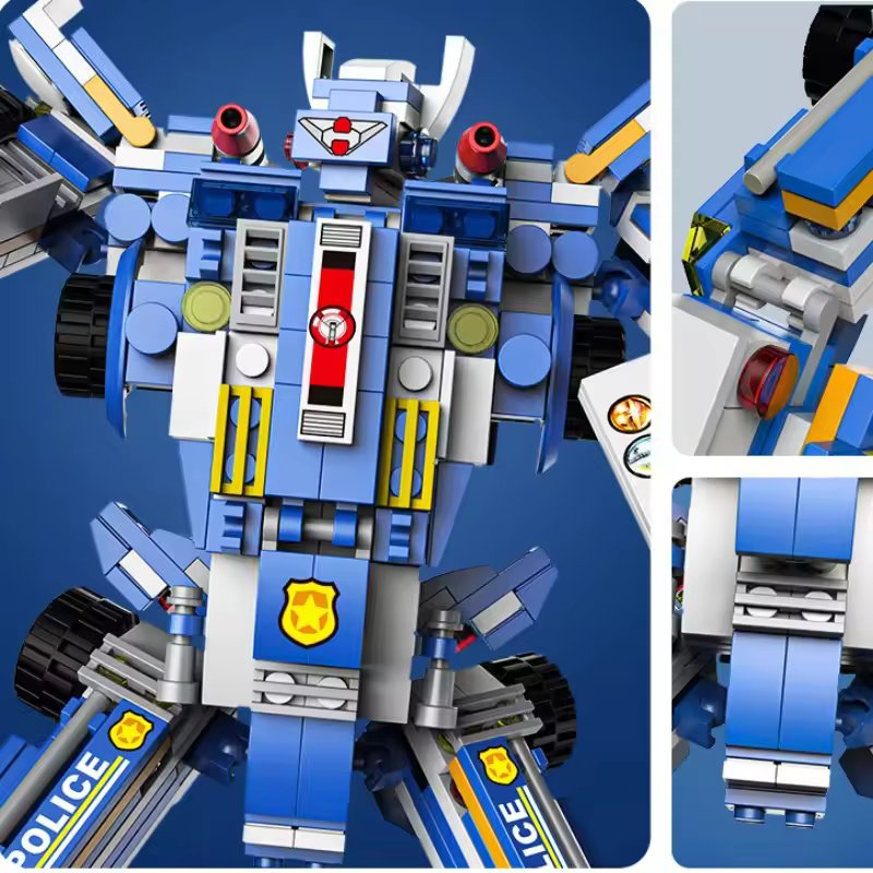 CITY POLICE BUILDING BLOCKS - 848PC