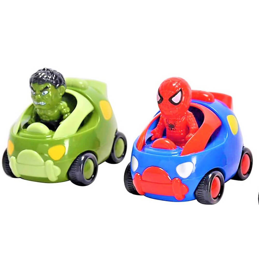 IRONMAN SPIDERMAN & HULK MOVING HEAD FRICTION CAR