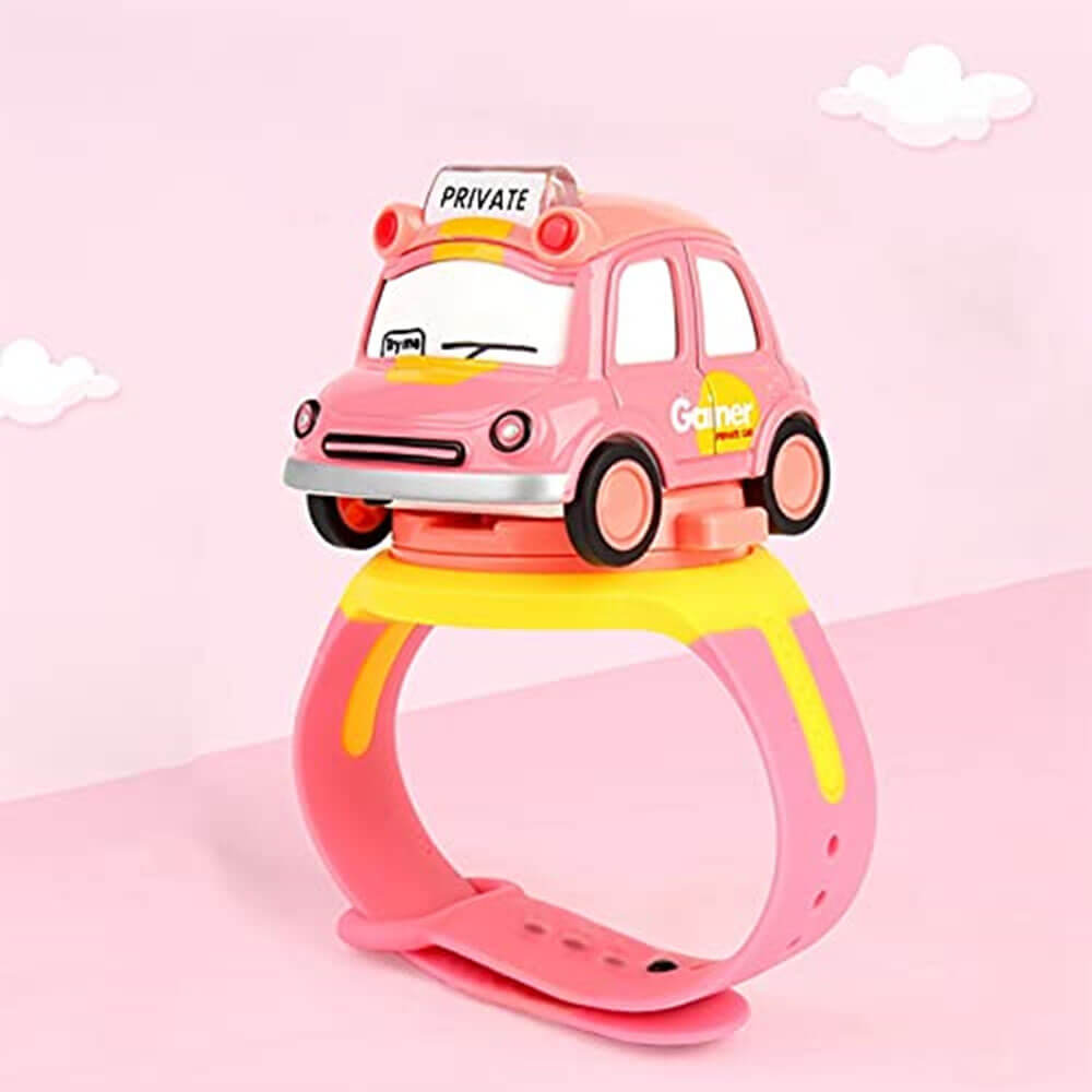 DIGITAL RC WATCH TOY CAR WITH LIGHT AND SOUND