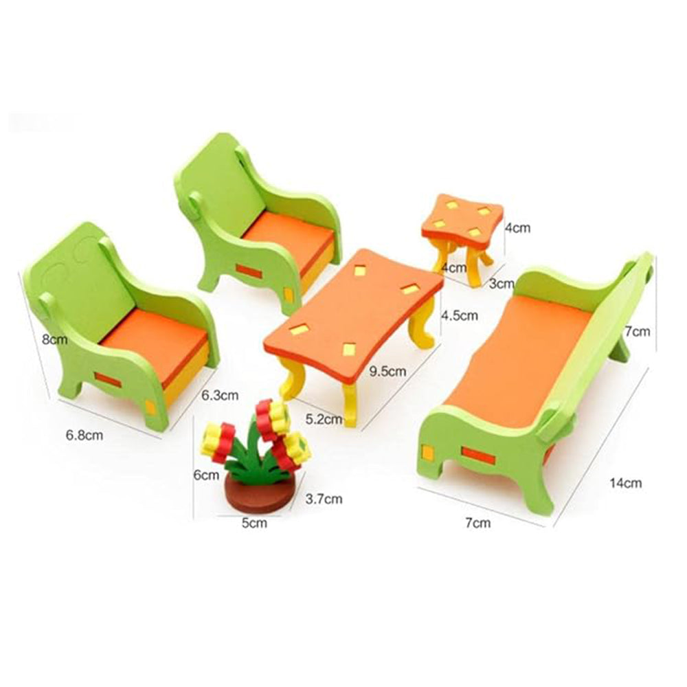 3D ASSEMBLING FURNITURE LIVING ROOM