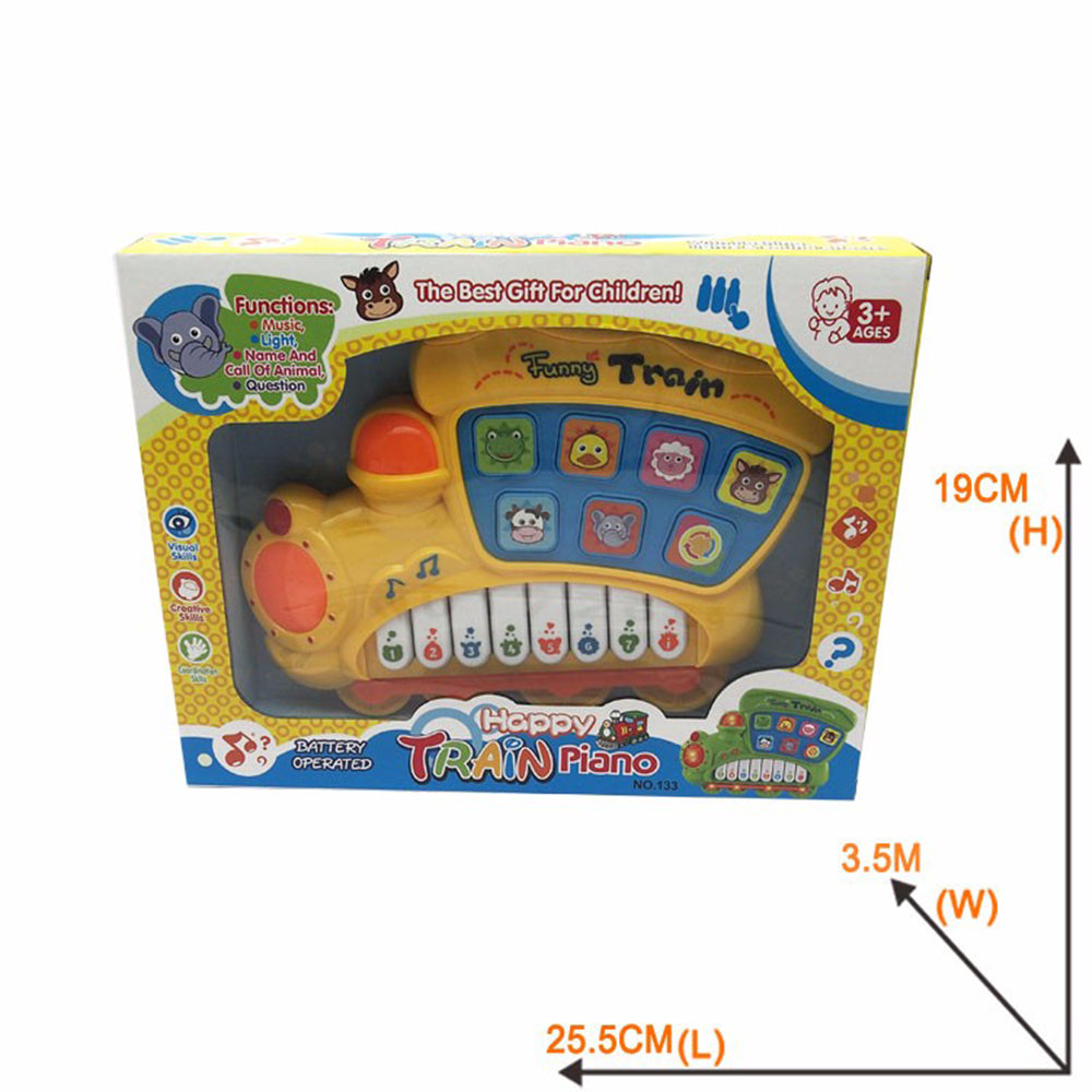 EDUCATIONAL LEARNING PIANO TRAIN TOY