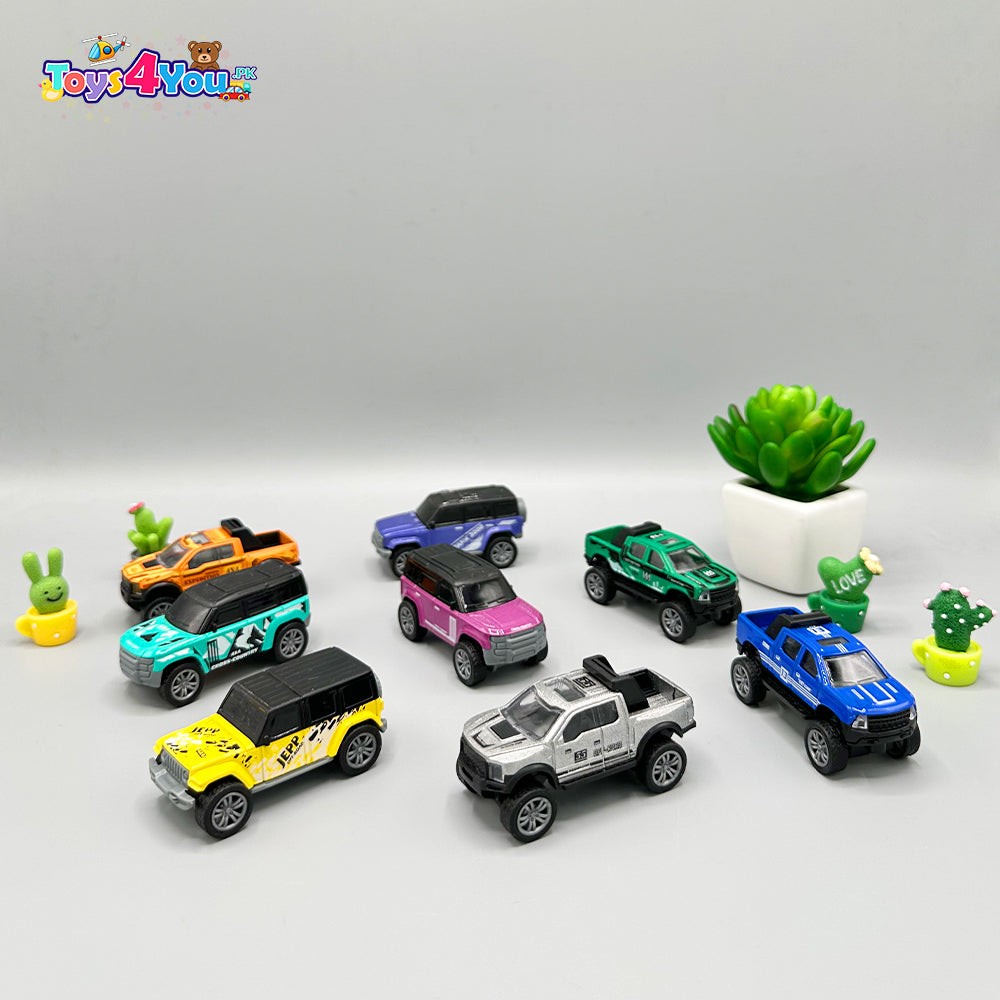 COOL OFF-ROAD ALLOY CAR - 8 PCS