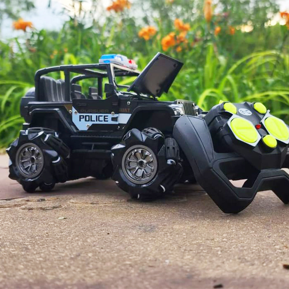 REMOTE CONTROL ROCK CLIMBING POLICE JEEP