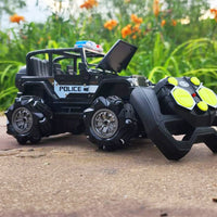 Thumbnail for REMOTE CONTROL ROCK CLIMBING POLICE JEEP