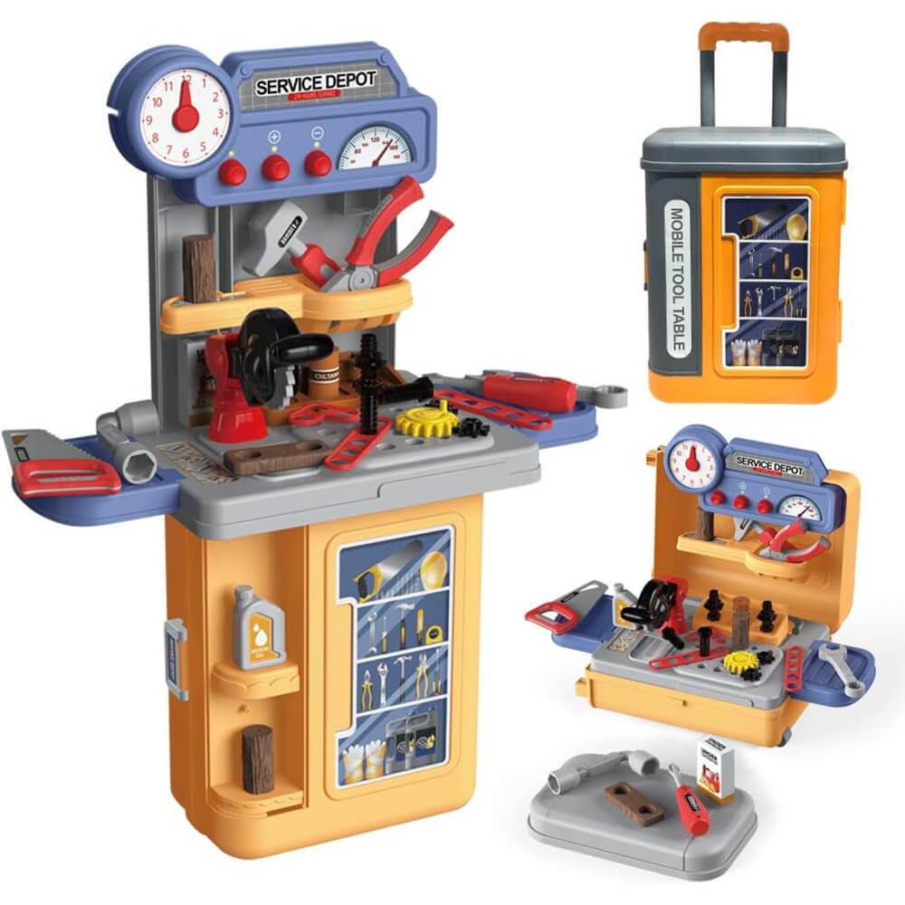 4 IN 1 CARPENTER ENGINEER ROLE-PLAY SUITCASE