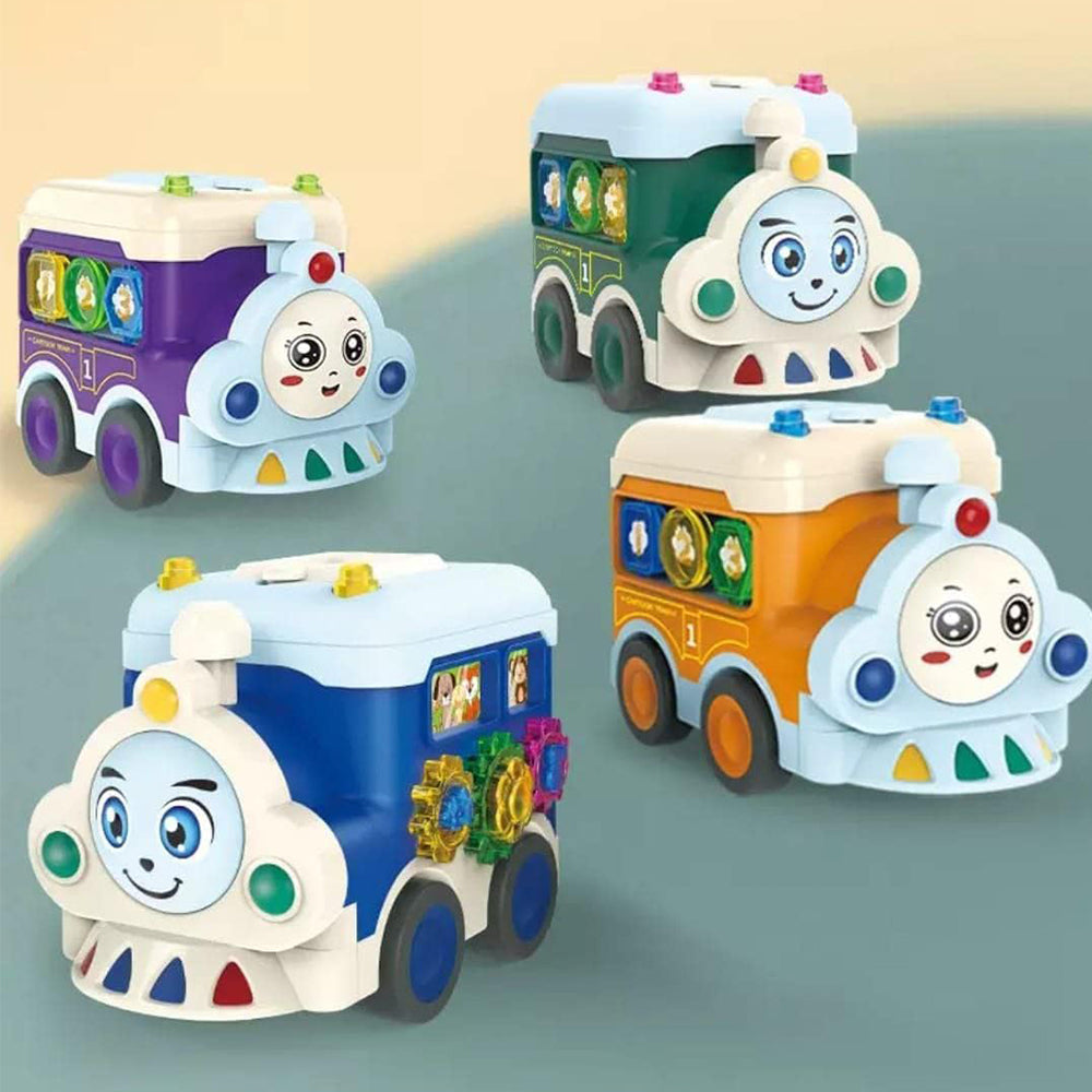 CARTOON TRAIN PIANO BABY  TOY