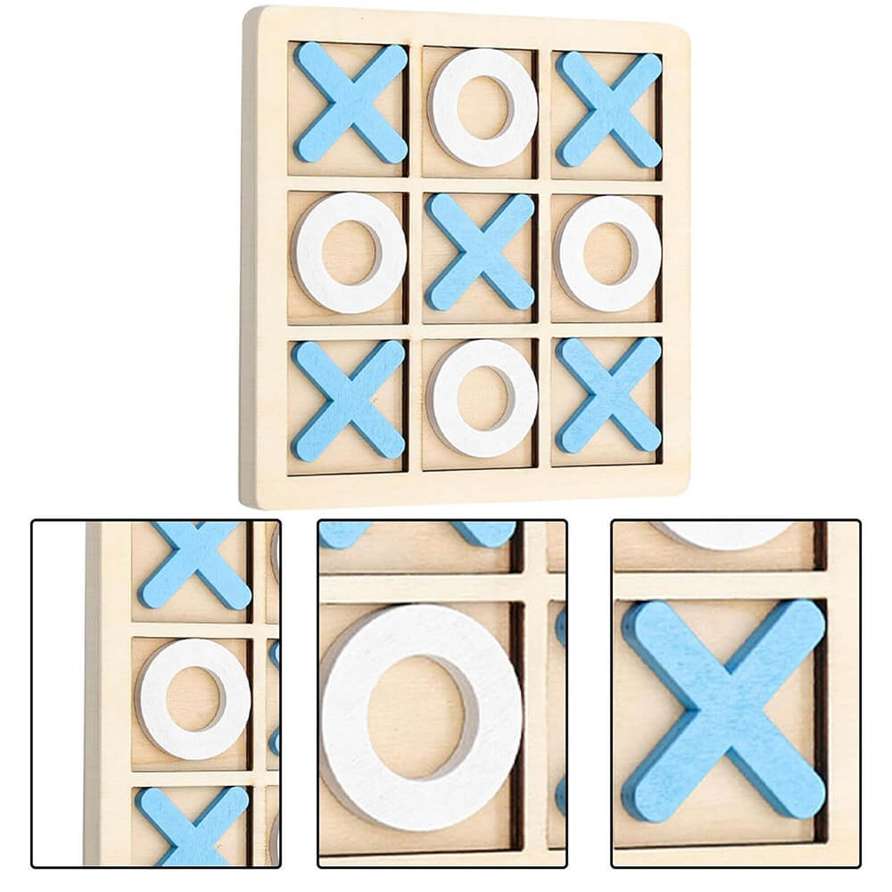 WOODEN TIC TAC TOE BOARD