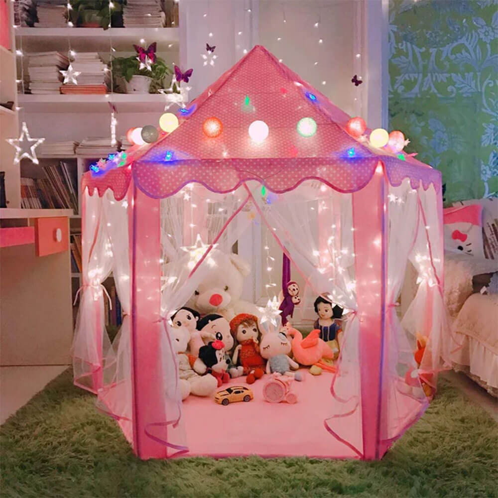 PRINCESS DREAM BIG SIZE CASTLE TENT HOUSE WITH LIGHTS