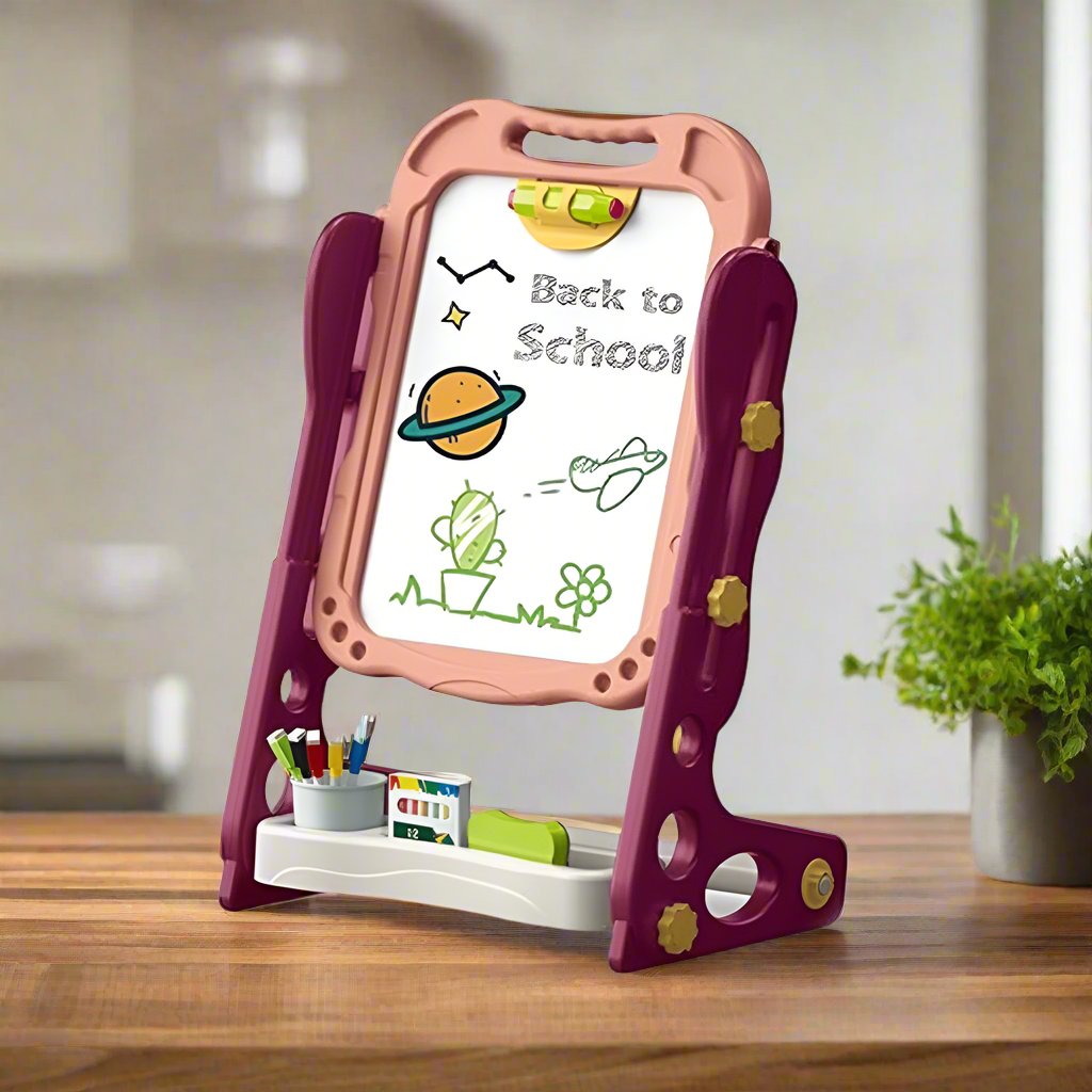 EDUCATIONAL ERASABLE DOUBLE-FACE DRAWING BOARD