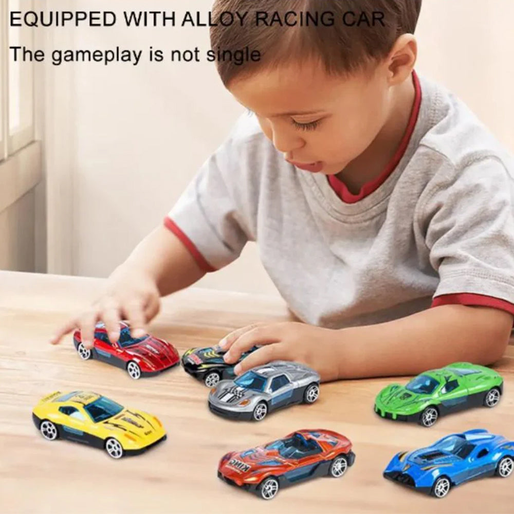 SPEED INTO FUN WITH OUR PULL BACK RACER CAR TOY SET - 6 PCS