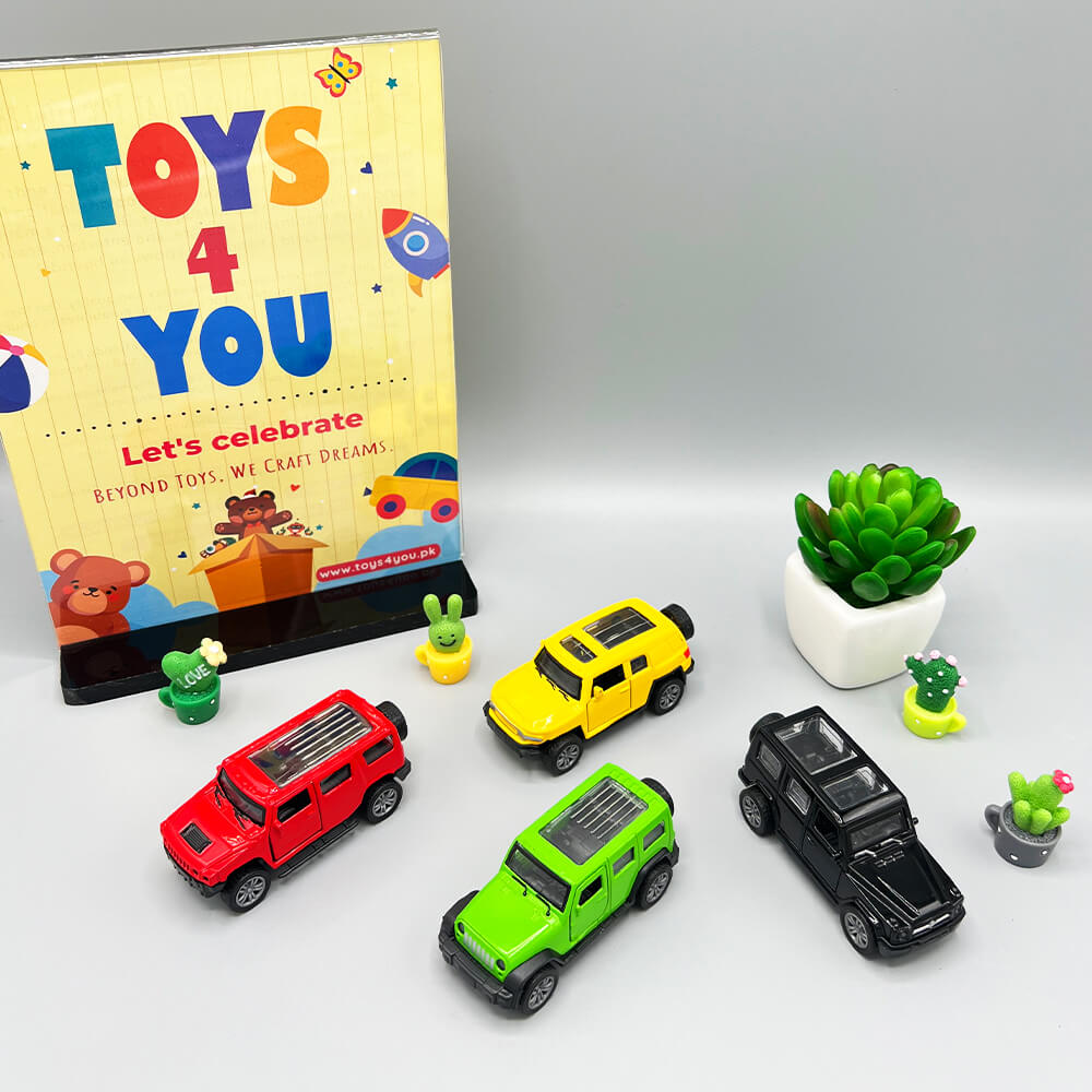 KIDS MINI METAL CAR COLLECTION - 4 PCS