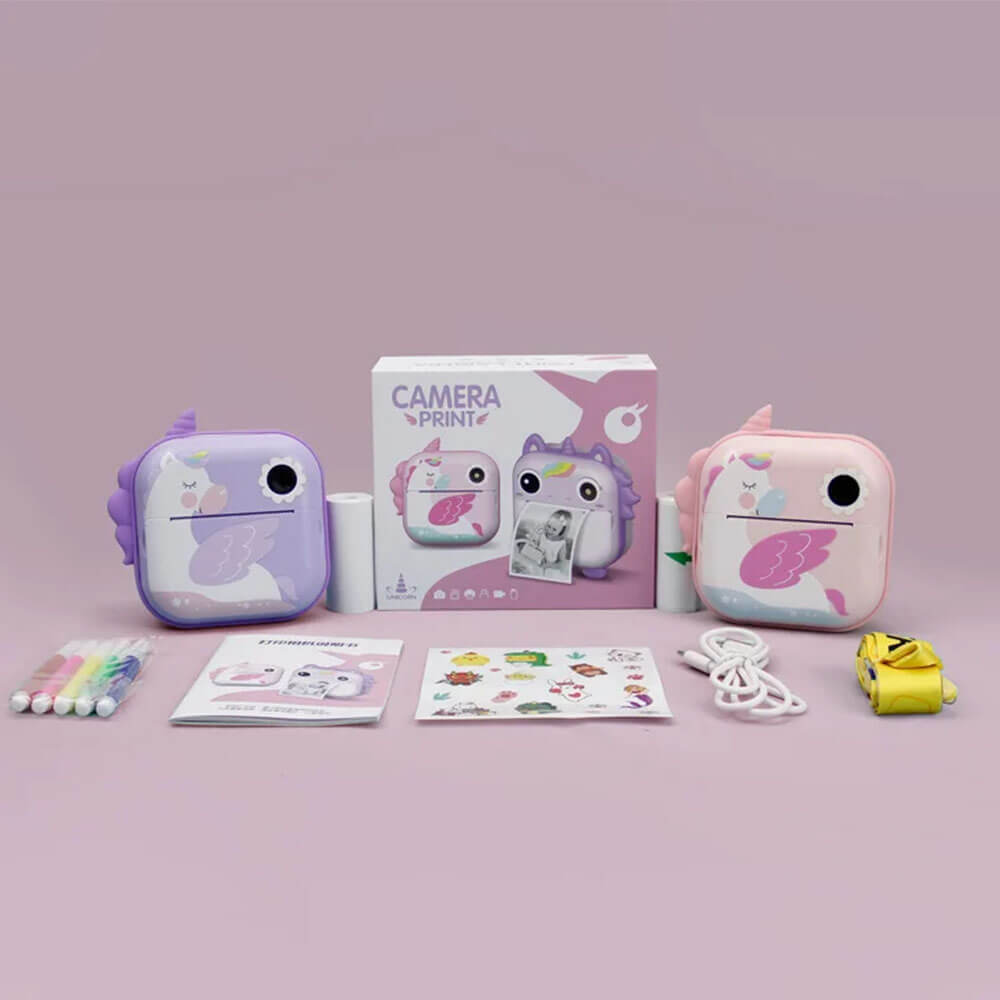 2 IN 1 UNICORN PORTABLE PRINTER & CAMERA FOR KIDS