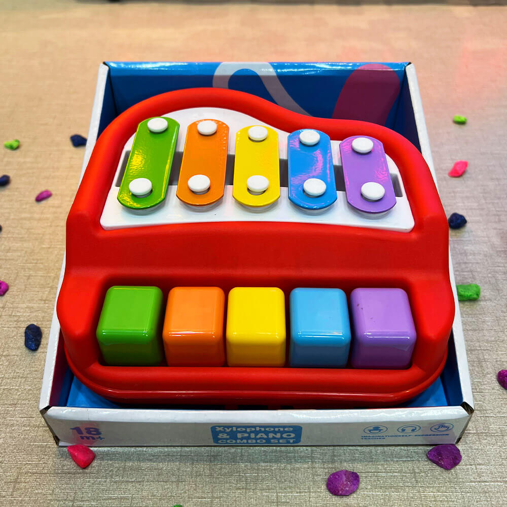 2 IN 1 KIDS PIANO & XYLOPHONE