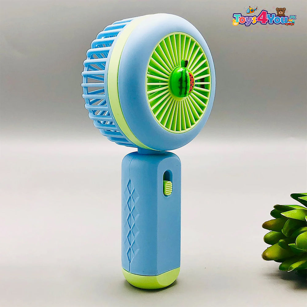 RECHARGEABLE MINI HANDHELD LED LIGHTING FAN