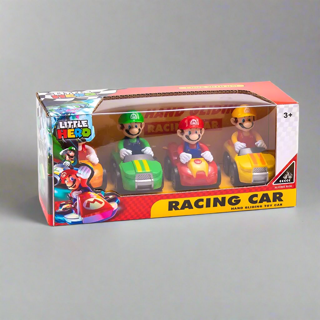 SUPER MARIO RACING CAR TOY - 4 PCS