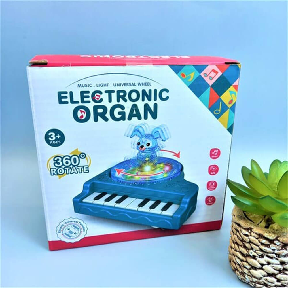 360 ROTATING MINI ELECTRONIC ORGAN PIANO