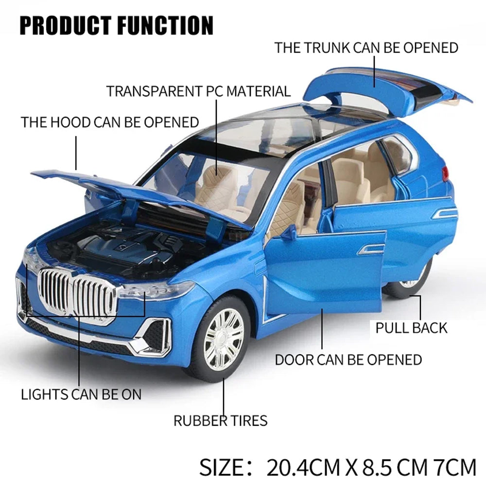 1 :24 BMW X7 ALLOY DIECAST MODEL