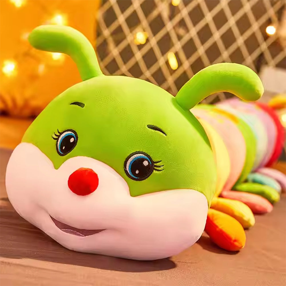 COLORFUL LOVELY SOFT CATERPILLAR PLUSH PILLOW