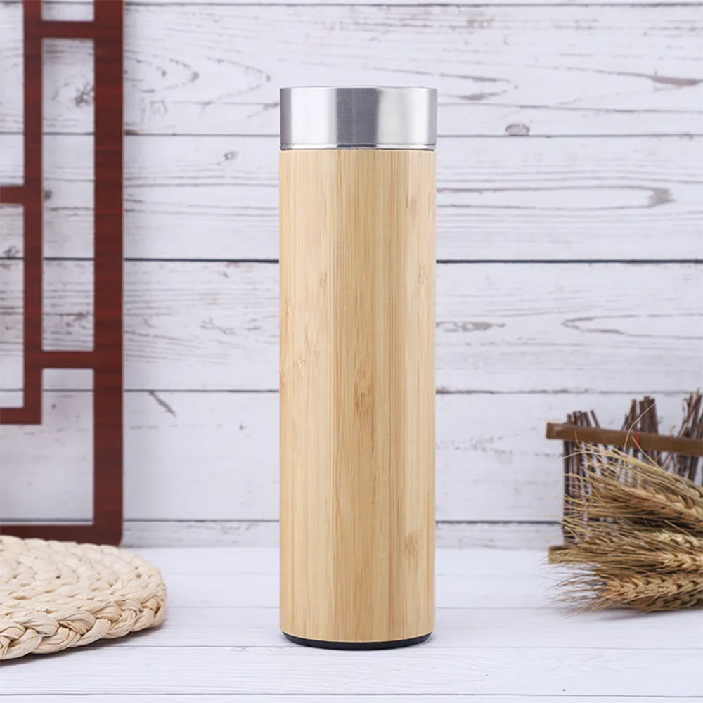 WOODEN TEMBOO VACUUM WATER BOTTLE