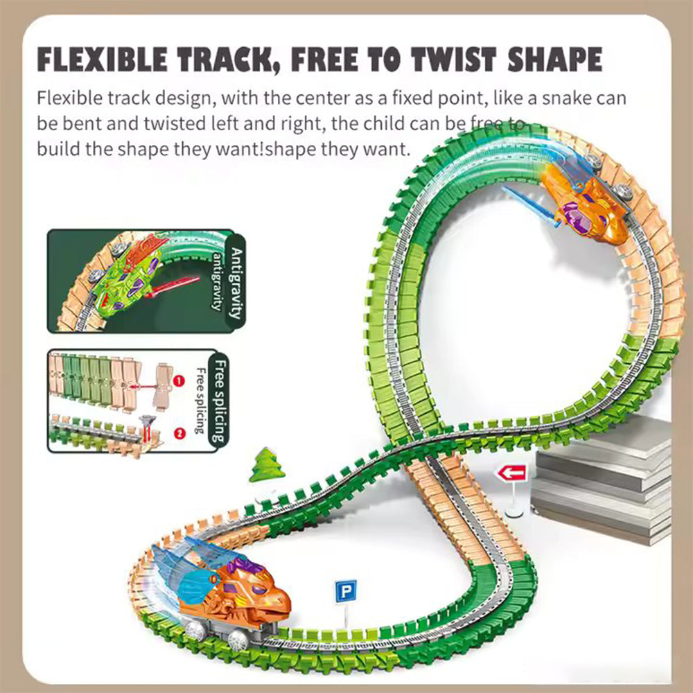 DIY DINOSAUR ANTI GRAVITY TRACK SET