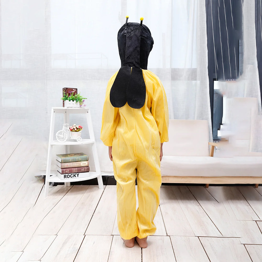 KIDS SMALL BEES COSTUME WITH JUMP SUIT & HEADSET