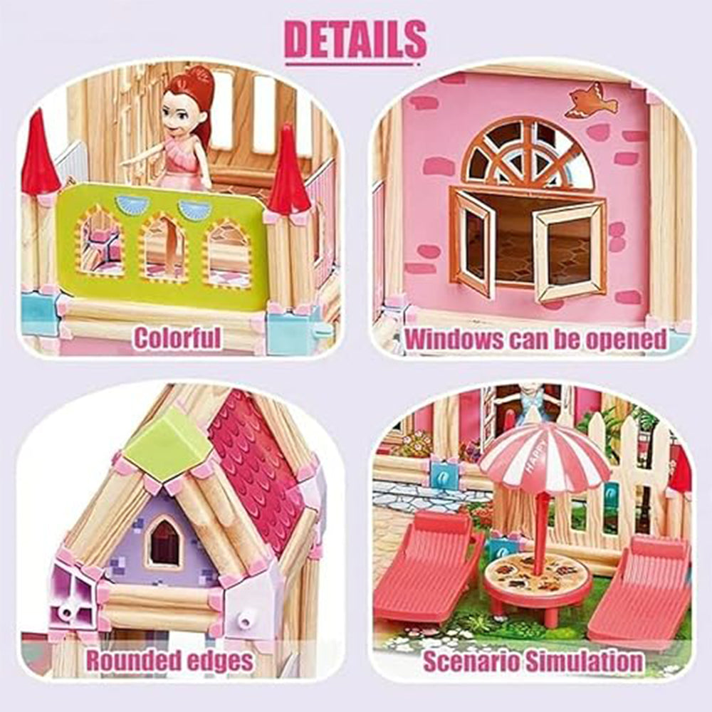 COLORFUL CREATIVE PRINCESS CASTLE SET