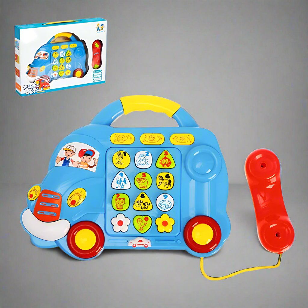 BUS SHAPED MUSICAL TELEPHONE TOY