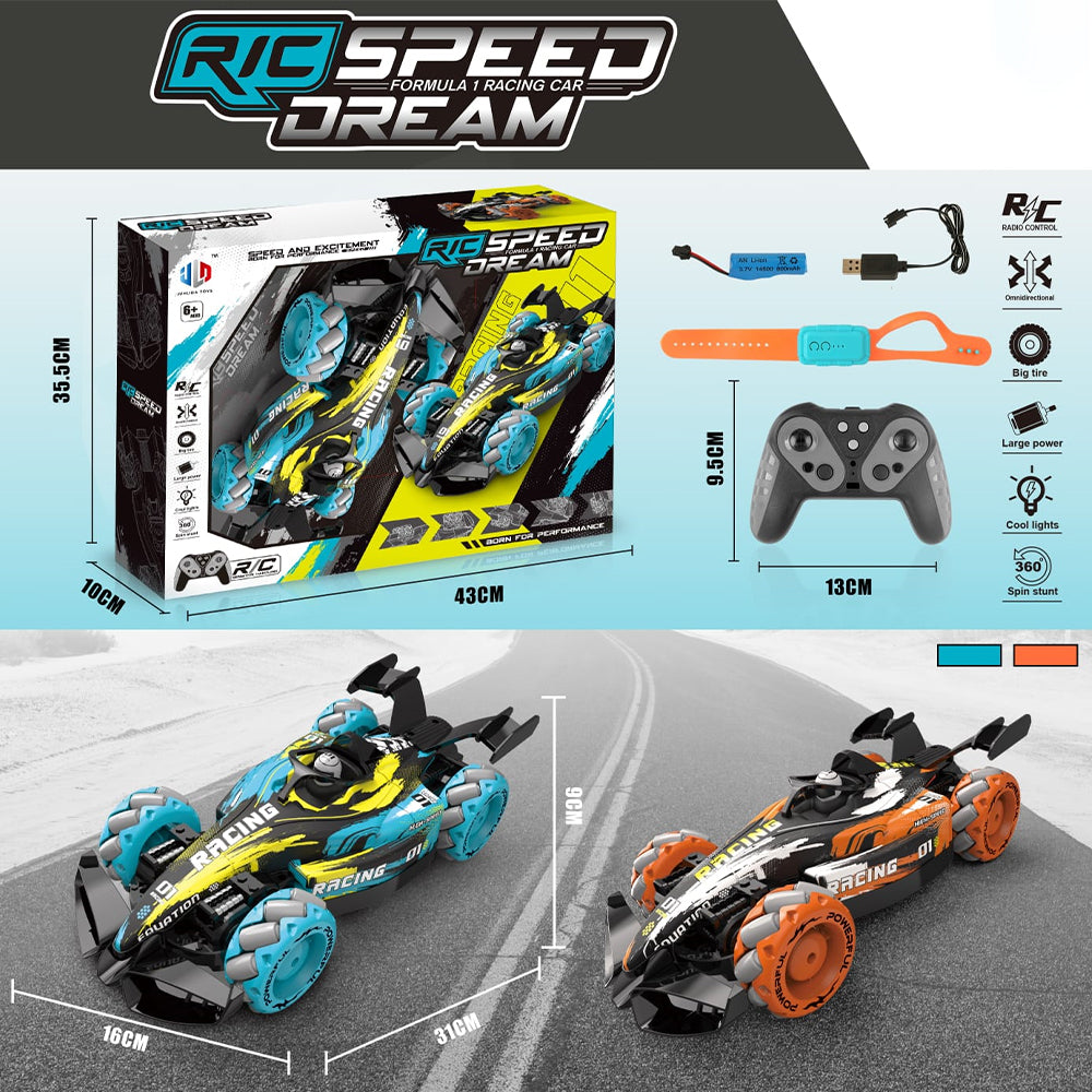REMOTE & WATCH CONTROL FORMULA F1 STUNT CAR