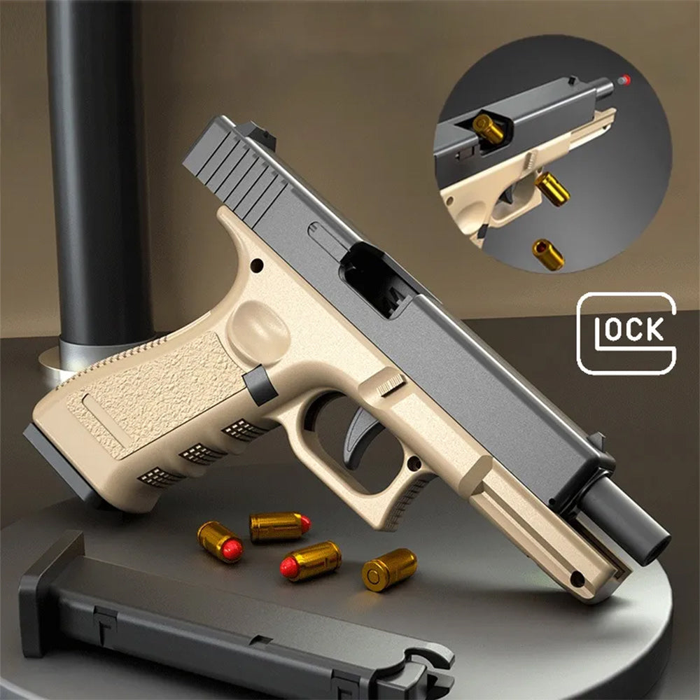 AUTOMATIC SHELL EJECTION SOFT BULLET GLOCK GUN