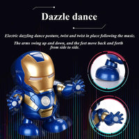 Thumbnail for IRON MAN DANCING ROBOT WITH LIGHT & MUSIC TOY FOR KIDS