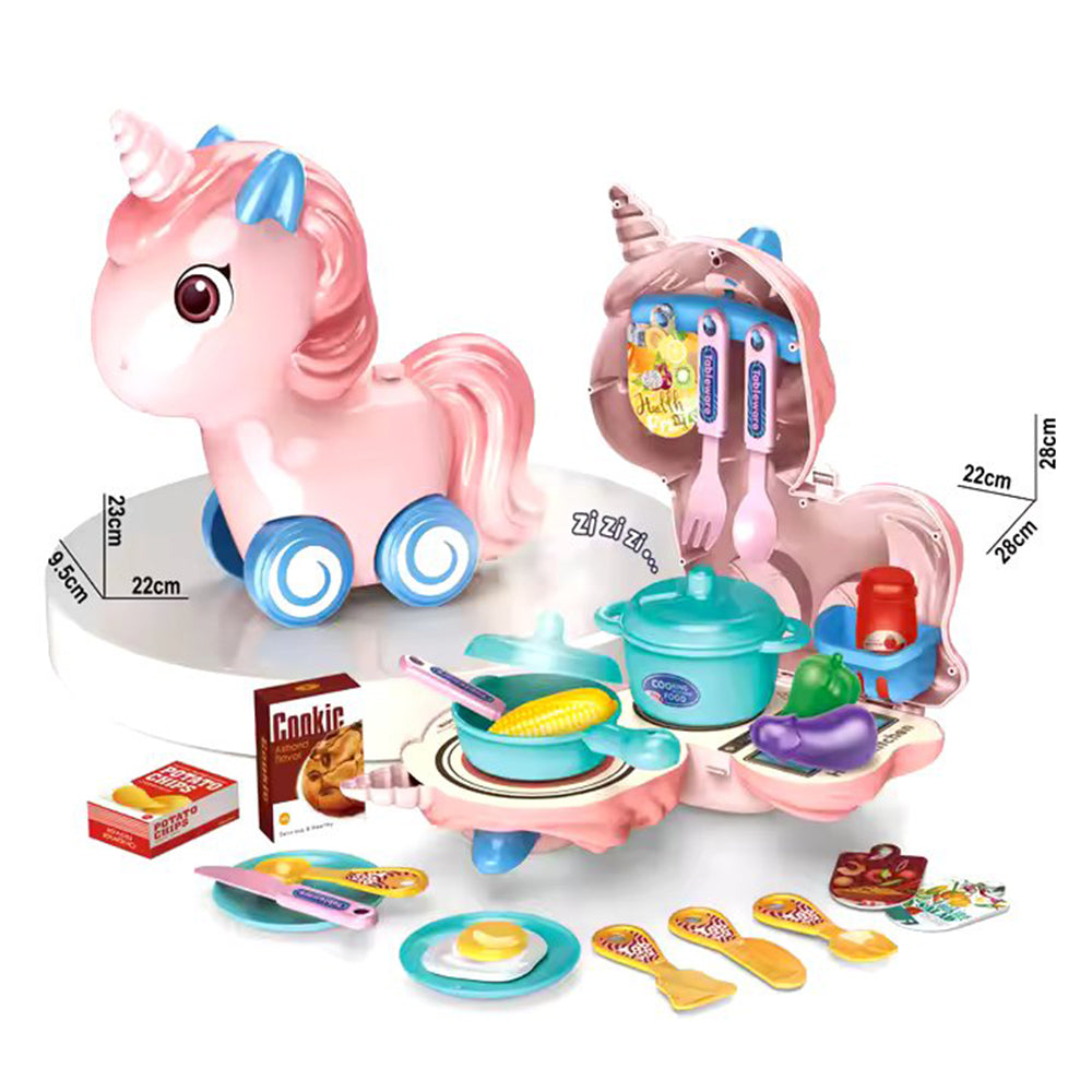 3 IN 1 CHILD KITCHEN PLAY SET & BAG - 30 PCS