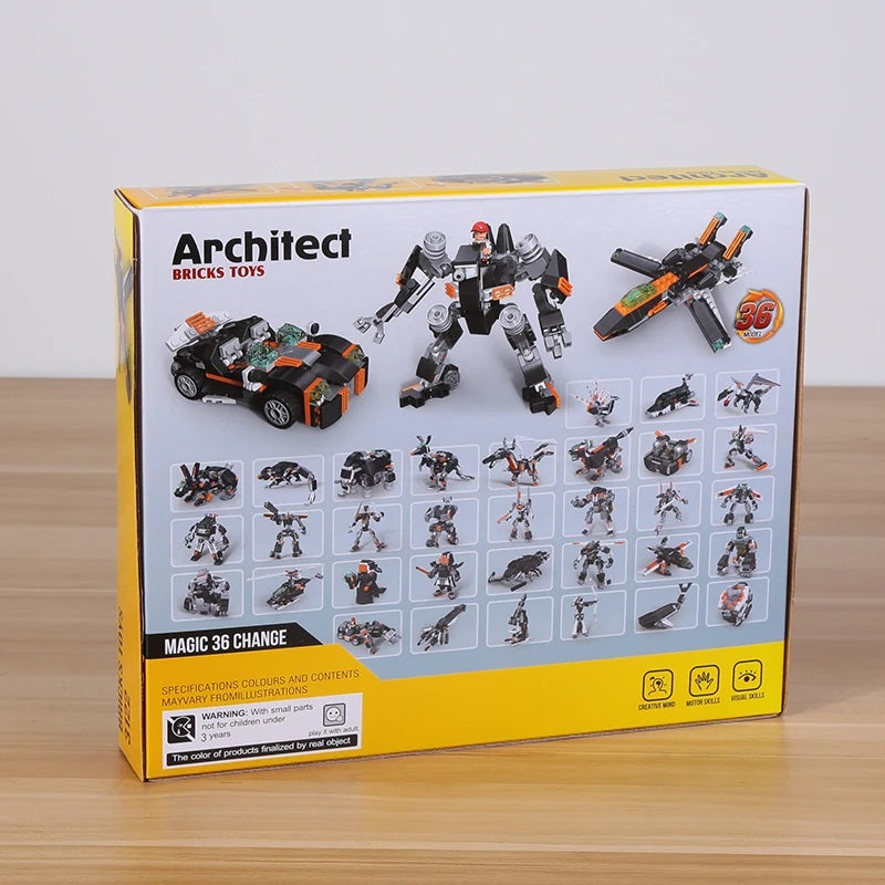 256 PC ARCHITECT ROCKET CAR BRICK SET