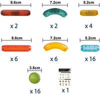 Thumbnail for STEM LIGHT MAGNETIC STICKS BLOCK - 52PCS