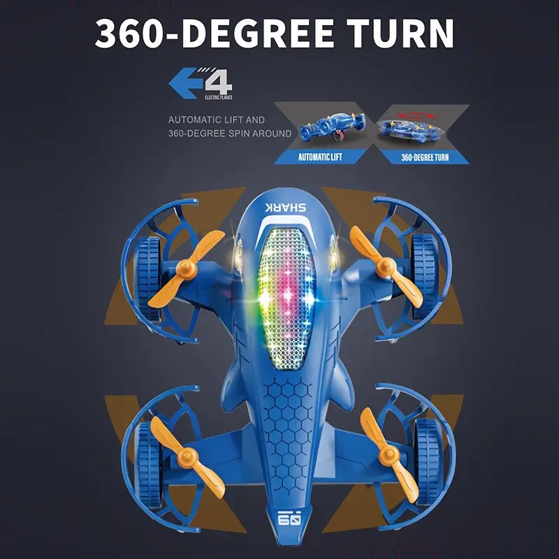 360 ROTATING SHARK WITH LIGHT & MUSIC