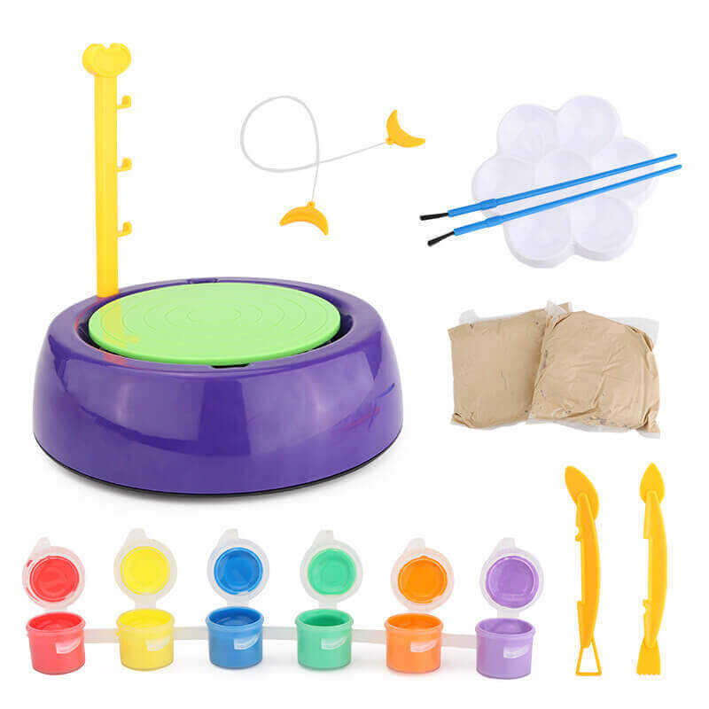 POTTERY WHEEL MACHINE CREATIVE CLAY ART CRAFT SET