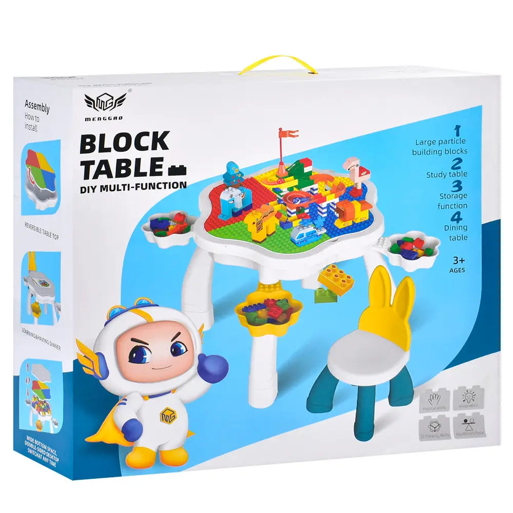 DIY MULTIFUNCTIONAL BIG SIZE BLOCKS TABLE SET