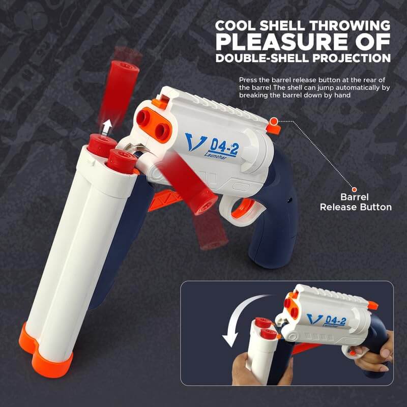 DOUBLE BLAST SOFT BULLET GUN FOR KIDS